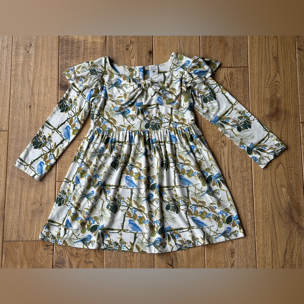 Kate Quinn Violet Chickadee Bamboo Dress size 3T
